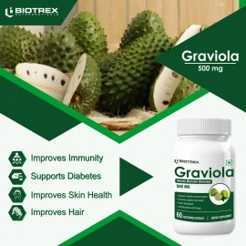 Biotrex Nutraceuticals Graviola 500 mg 60 Veg Capsule