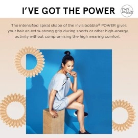 Invisibobble Strong Grip Power Hair Ring, Nude