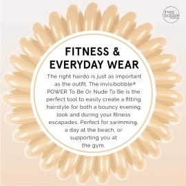 Invisibobble Strong Grip Power Hair Ring, Nude