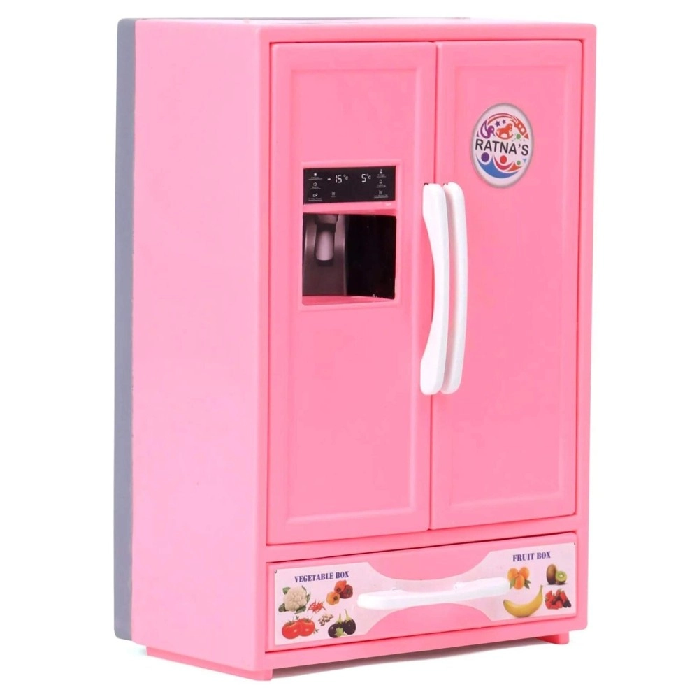 RATNA\'S Premium Quality Toy Refrigerator for Kids (Pink)