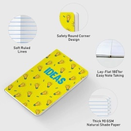 Factor Notes Idea 90 GSM 112 Pages Ruled Journal Notebook, B6 Size