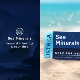 Ustraa Deo Soap for Men with Sea Minerals, 100 g (Pack of 8)