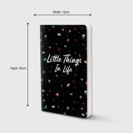 Factor Notes Little Things in Life 90 GSM 112 Pages Ruled Journal Notebook, B6 Size
