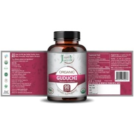 Just Jaivik Organic Guduchi (Tinospora Cordifolia) / Giloy Tablets As Dietary Supplements - 750mg (90 Tablets) | for Immunity Wellness & Supports Overall Health and Well-Being