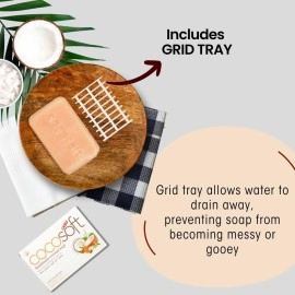 KLF Nirmal Cocosoft Handmade Coconut Soap, All-Natural, Moisturizing and Vegan, Pack of 5