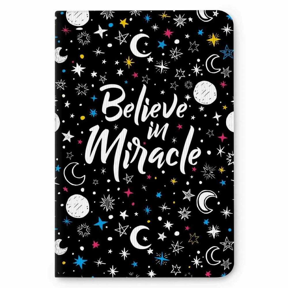 Factor Notes Believe in Miracle 90 GSM 112 Pages Ruled Journal Notebook, B6 Size