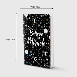Factor Notes Believe in Miracle 90 GSM 112 Pages Ruled Journal Notebook, B6 Size