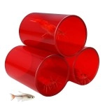 Venus Aqua Shrimp Cave Shelter Tube for Fish Tank (Large, Dia 8cm) | Acrylic Breeding Pipe for Shrimps & Small Fish | Aquarium Decor Hiding Spot | 3pcs Set | Color May Vary