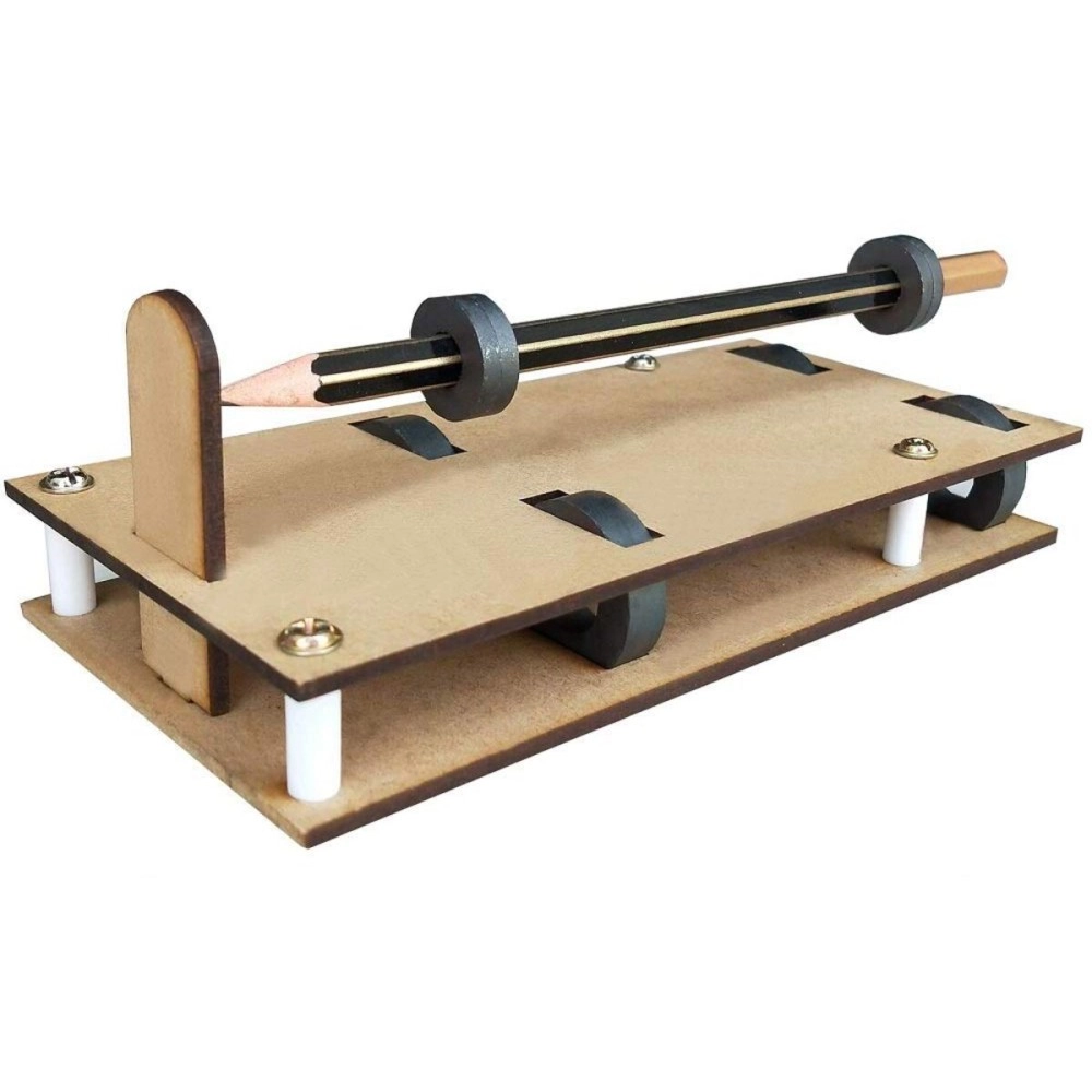 kit4curious magnetic levitation experiment school science project kit with report and instruction- Multi color