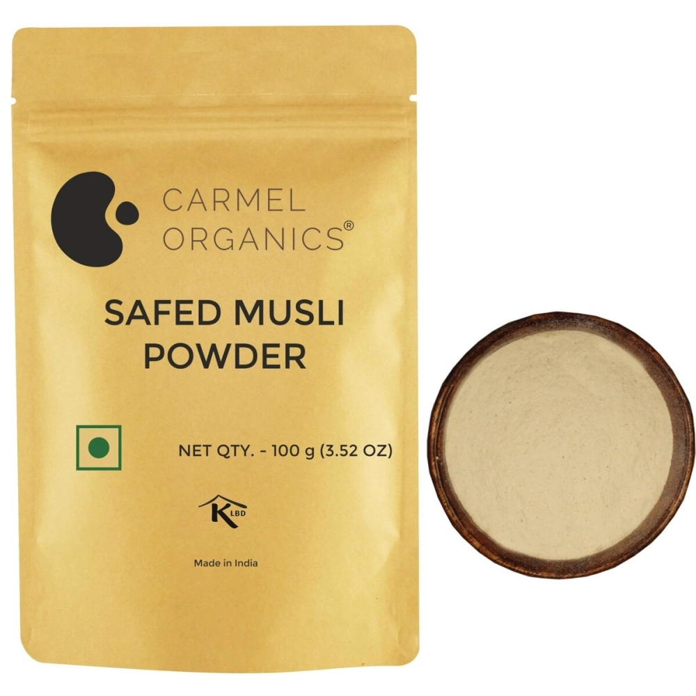 CARMEL ORGANICS Safed Musli Powder (3.5oz)