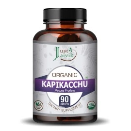 Just Jaivik 100% Organic & Pure Kapikacchu/Kapikachhu (Mucuna Pruriens) / Kaunch Beej/Tablets As Dietary Supplements - 750mg (90 Tablets) | For Rejuvenative for the Reproductive & Nervous Systems