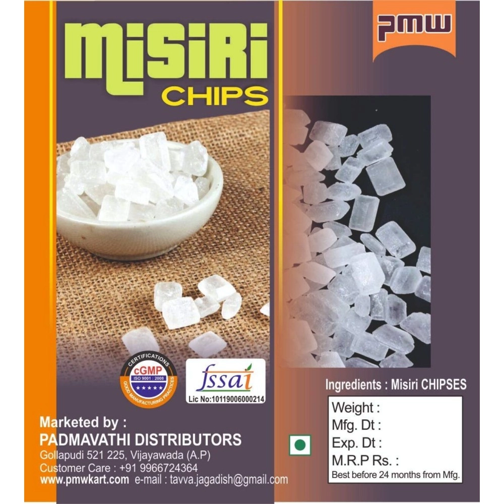 Pmw - 500 Grams - Mishri Cutting Cristal Kadisakhar Misri Mishri Crystal Sweet Candy