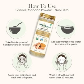 byPureNaturals 100% Natural Herbal Organic Mulethi Powder & Sandalwood Powder Combo Kit- 225gm