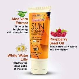 NUTRIGLOW Gold Kesar Face Wash with Sunscreen and Aloe Vera Gel, Pack of 3 (65ml + 65ml + 100g)