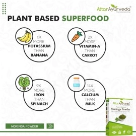 ATTAR AYURVEDA Pure Moringa Powder - 200g