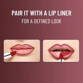 Swiss Beauty Pure Matte Creamy Lipstick | Non-drying, Highly pigmented Lipstick | Shade- Raspberry, 3.8gm|