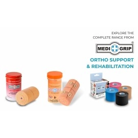 MEDIGRIP Sports, Kinesiology Tape, 5 cm x 5 m, 1 Roll (Pink)