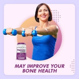 HealthyHey Nutrition Magnesium Citrate - 1000 mg - 120 Vegetable Capsules