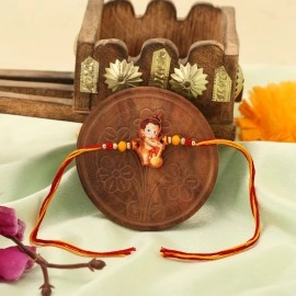 Riddhika Ventures Stylish Kids Rakhi (Set of 2) along with Roli Chawal and Greeting Card (P13P14)