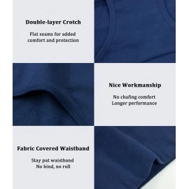 wirarpa Women\'s 4 Pack Cotton Underwear High Waisted Full Coverage Brief Panties Ladies Comfortable Underpants Multicolor Large