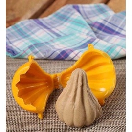DS Kachori Samosa Modak Karanji Mould with Prasad Mud Scoop, Plastic