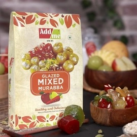 Add me Glazed Mixed Murabba with Kesar and Elaichi (Vacuum Packed Without Syrup), 750 g amla Apple Mango Carrot karonda in a Single Pack Immunity Booster Pack