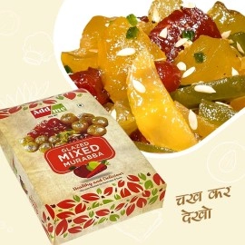 Add me Glazed Mixed Murabba with Kesar and Elaichi (Vacuum Packed Without Syrup), 750 g amla Apple Mango Carrot karonda in a Single Pack Immunity Booster Pack