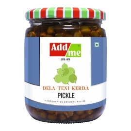 Add me Home Made Ker Small Teet Rajasthani marwadi Pickles kair Achar Glass Jar, 500g