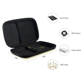 AlexVyan New Shock Proof External Hard Disk Case Protector for Seagate WD Transcend Lenovo Sony Sandisk Samsung External Drive(1TB 1 TB 2TB 2 TB 3TB 3 TB) Cover HDD Casing Bag Pouch Sleeve Enclosure