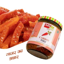 Add me Carrot Pickle In Mustard Oil 500gm | Homemade Tasty Gajar Ka Achar In Glass Jar