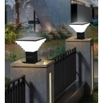 Lyse Decor Waterproof Gate Light for Main Gate Entrance, Outdoor Pillar Lamp, Gate Lamp for Garden & Boundaries Lights (Modern Design Stairs Shape, Pair of 2 Pieces)