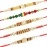 Riddhika Ventures Set of Multi Colour Family Rakhi with Roli Chawal and Greeting Card (J1K1O1D1S1)