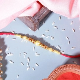 Riddhika Ventures Set of Multi Colour Family Rakhi with Roli Chawal and Greeting Card (J1K1O1D1S1)