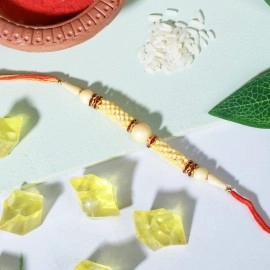 Riddhika Ventures Set of Multi Colour Family Rakhi with Roli Chawal and Greeting Card (J1K1O1D1S1)