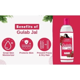 Laam Premium Rose water (Gulabjal)+Pure & Refined IP Glycerine- 200+200 ml