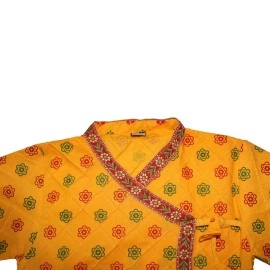 Kaku Fancy Dresses Krishna Costume/Janmashtami/Kanha/Krishnaleela Dress Yellow (2-3 Years)
