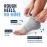 Dr. Frederick\'s Original Moisturizing Heel Socks for Cracked Heel Treatment - 2 Pairs - Stop Cracked Heels in Their Tracks