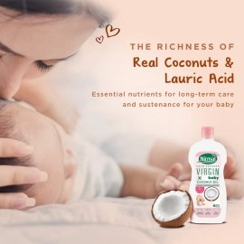 KLF Nirmal Virgin Baby Coconut Oil for Massage, 400 ml