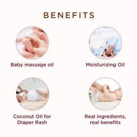 KLF Nirmal Virgin Baby Coconut Oil for Massage, 400 ml