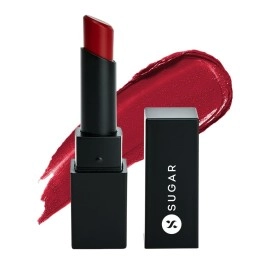 SUGAR Cosmetics Nothing Else Matter Longwear Lipstick With Premium Matte Finish - 18 Scarlet Letter (Pure Red) Matte Finish, Water-Resistant, Longlasting, Paraben Free