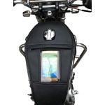 Sahara Seats Compatible with Interceptor650 Single Zip Mobile Tank Cover (Black)