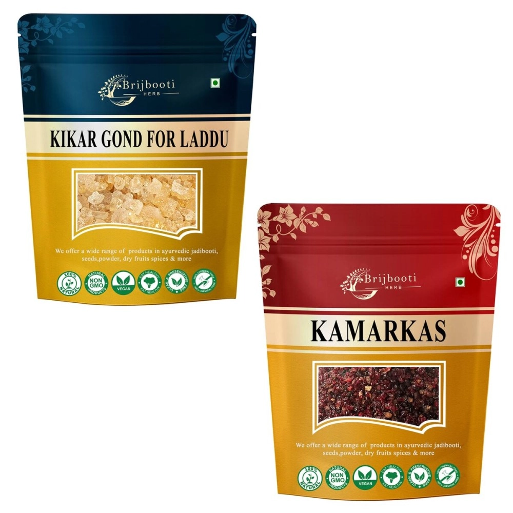 BIRJU MAHAVIR Combo Pack of Gond Kikar and Kamarkas 200 Gr