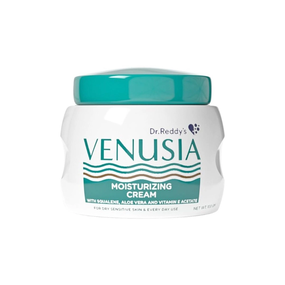 VENUSIA Dr Reddy\'S I Moisturizing Cream Iibody & Face Cream For Dry To Very Dry Skin Iwith Aloe Vera, Vitamin E And Squalene I Upto 24 Hrs Hydration I Non Comedogenic, Non Greasy I 100G