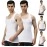 Lux Cozi Men\'s Pack of 5 Solid White2 Vest(Size : XX-Large)