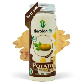 Herbtoniq Potato Face Pack Powder for Skin Whitening, Acne Reduction, Tan Removal, Depigmentation, Reduce Spot and Dark Circle | Face Pack for Glowing Skin | Pure and Natural | Unisex | 200 Grams