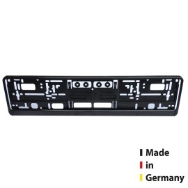 sunmondo Number Plate Holder Car Black License Plate Frame Number Plate Amplifier Set of 2 Made in Germany