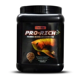 Taiyo Pro-Rich Dry Fish Feed for Arowana and Other Large Carnivorous Fish of All Life Stages, 280g