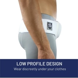 Everyday Medical Hernia Support Guard/Belt For Men I Left or Right Side I Post Surgery Mens Truss For Inguinal, Groin Hernias I Adjustable Waist Strap I SMALL/MEDIUM