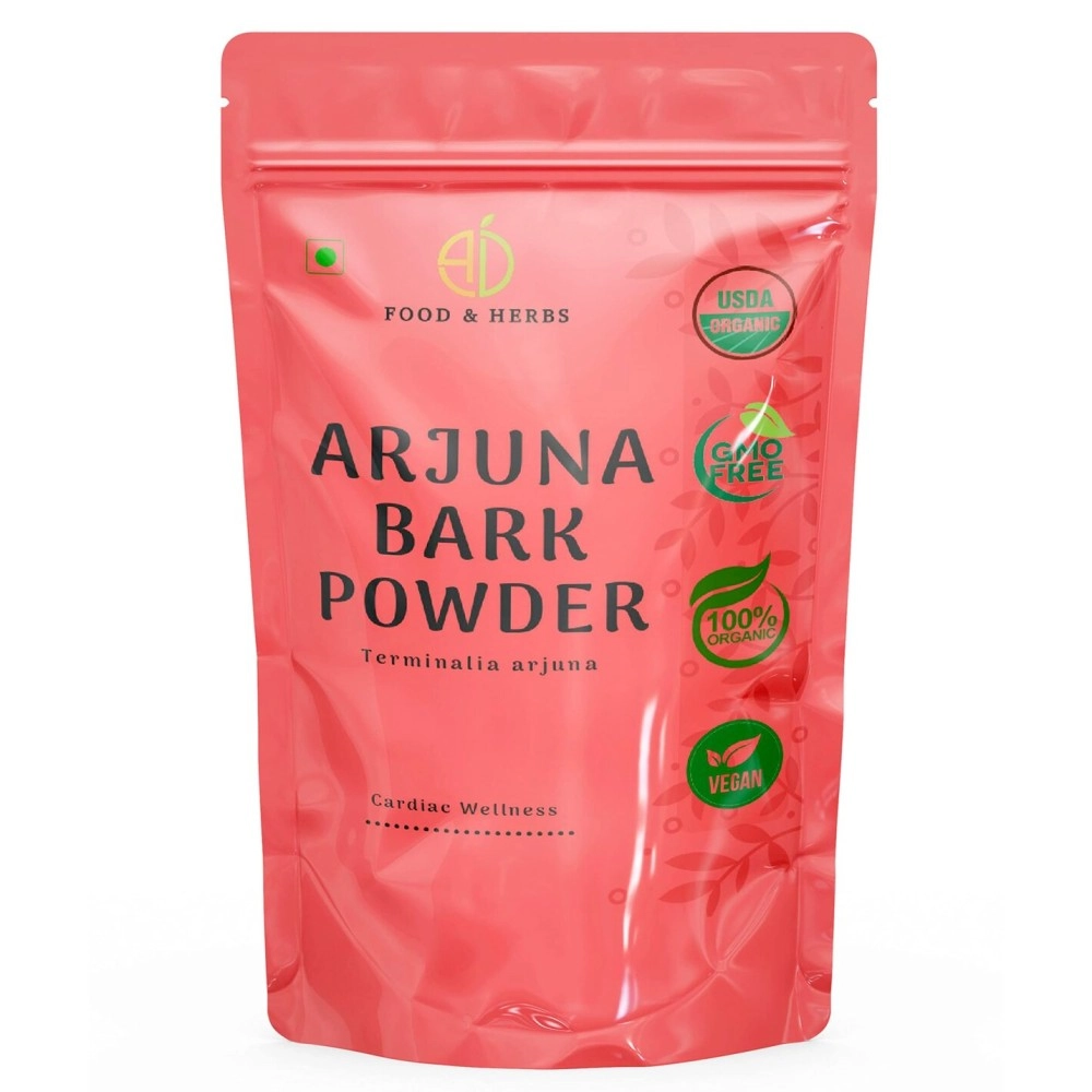 A D FOOD AND HERBS Arjuna/Terminalia Arjuna Bark/Arjun Ki Chaal Powder (50 g)