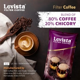 Levista Instant, Premium & Filter Coffee (Mixed Size and variant) (500g (pack of 1), Filter Coffee 80/20)